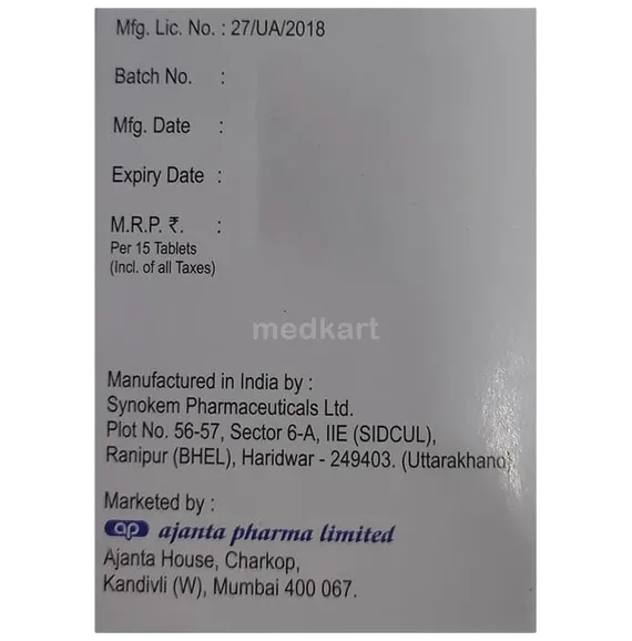 besicor 5mg tablet 15's